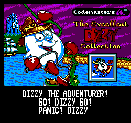The Excellent Dizzy Collection Title Screen